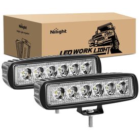 Farol-de-Milha-LED-Off-Road-18w-2-Pecas-de-6x3W-Puro-6000K-foto-0