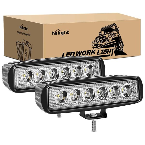 Farol-de-Milha-LED-Off-Road-18w-2-Pecas-de-6x3W-Puro-6000K-foto-0