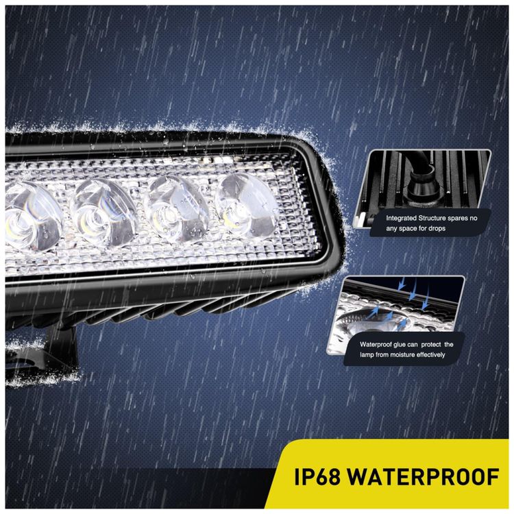 Farol-de-Milha-LED-Off-Road-18w-2-Pecas-de-6x3W-Puro-6000K-foto-2