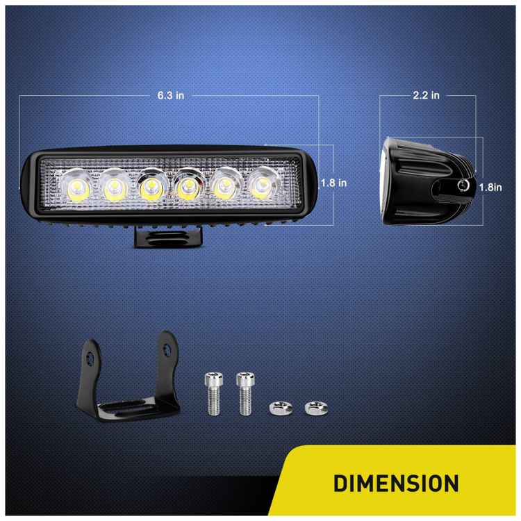 Farol-de-Milha-LED-Off-Road-18w-2-Pecas-de-6x3W-Puro-6000K-foto-4