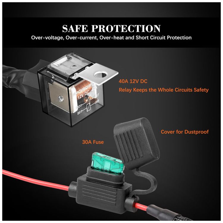 Farol-de-Milha-LED-Off-Road-Fios-de-Cobre-PVC-AWM-200W-12V-foto-4