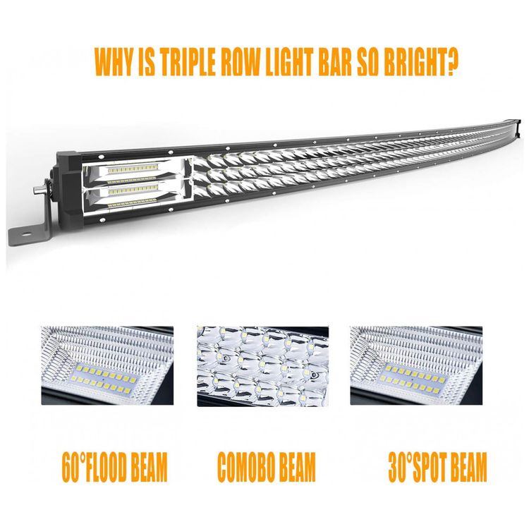 Farol-de-Milha-LED-Off-Road-Barra-de-Luz-711W-Curvo-132cm-foto-2