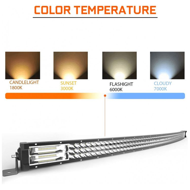 Farol-de-Milha-LED-Off-Road-Barra-de-Luz-711W-Curvo-132cm-foto-4