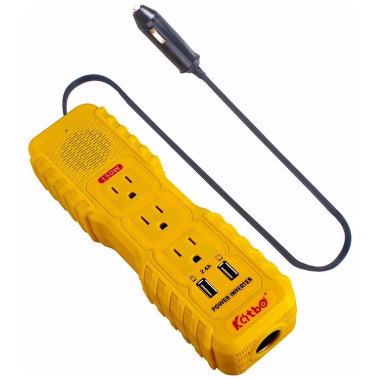 Inversor-de-Potencia-150W-DC-12V-para-AC-3-Tomadas-2-USB-foto-0
