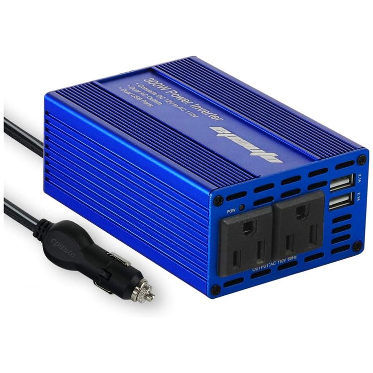 Inversor-de-Potencia-300W-DC-12V-para-AC-Tomada-Dupla-e-USB-foto-0