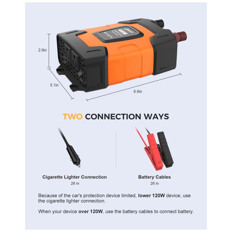 Inversor-de-Potencia-400W-DC-12V-a-AC-2-Tomadas-USB-110v-foto-5