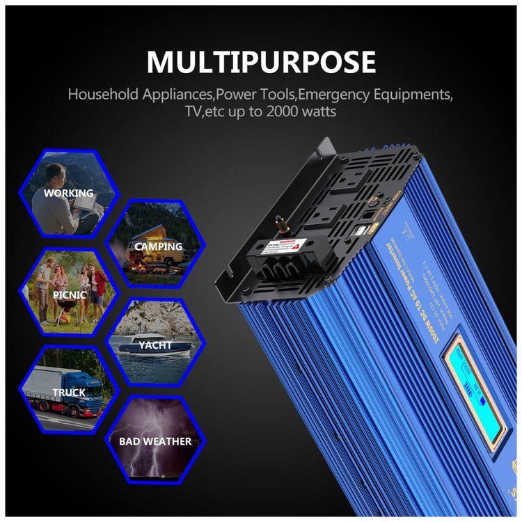 Inversor-de-Potencia-2000W-DC-12V-para-AC-3-Tomadas-2-USB-foto-4