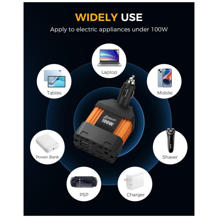 Inversor-de-Potencia-100W-DC-12V-para-AC-Tomada-AC-e-USB-foto-5