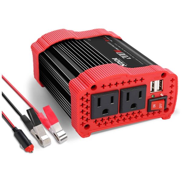 Inversor-de-Potencia-200W-12V-Para-AC-2-Tomadas-2-USB-foto-0