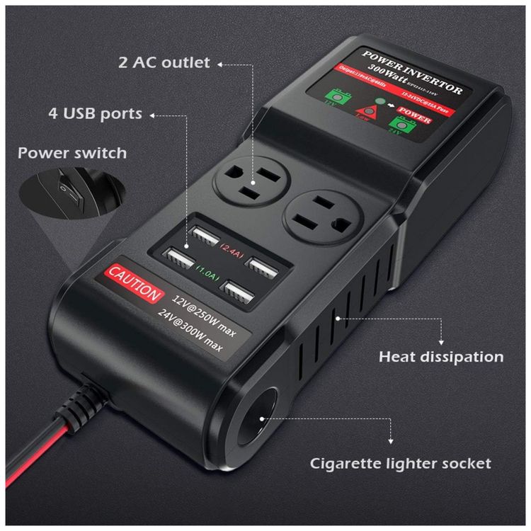 Inversor-de-Potencia-LST-300W-12V-24V-para-2-Portas-AC-e-4-foto-2