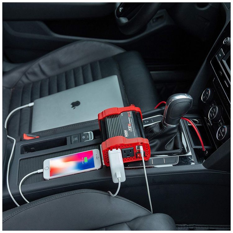 Inversor-de-Potencia-200W-12V-Para-AC-2-Tomadas-2-USB-foto-1