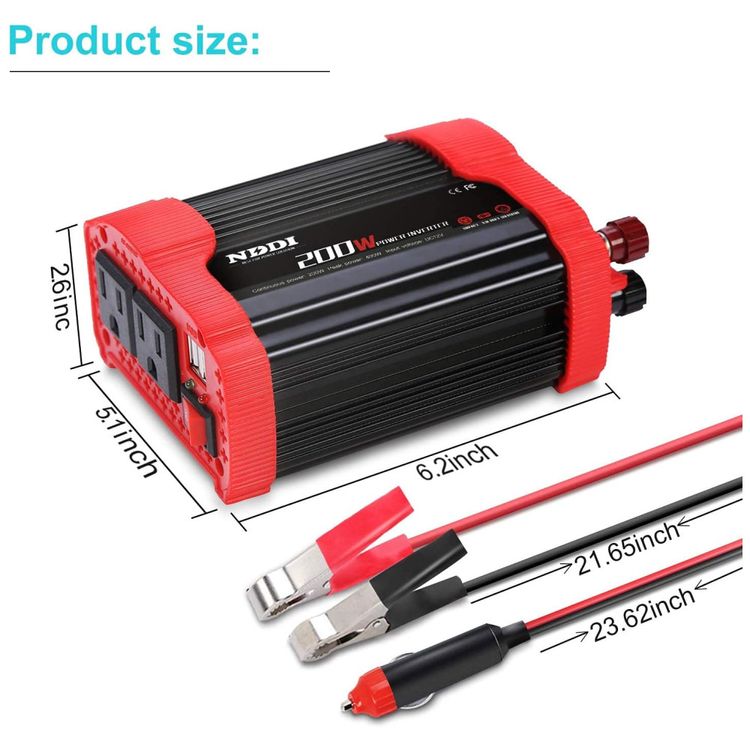 Inversor-de-Potencia-200W-12V-Para-AC-2-Tomadas-2-USB-foto-5