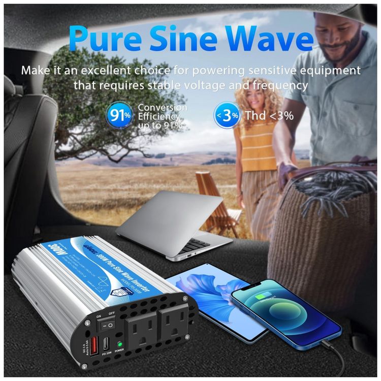 NDDI-Inversor-de-Potencia-300W-12V-Para-AC-2-Tomadas-2-USB-foto-1
