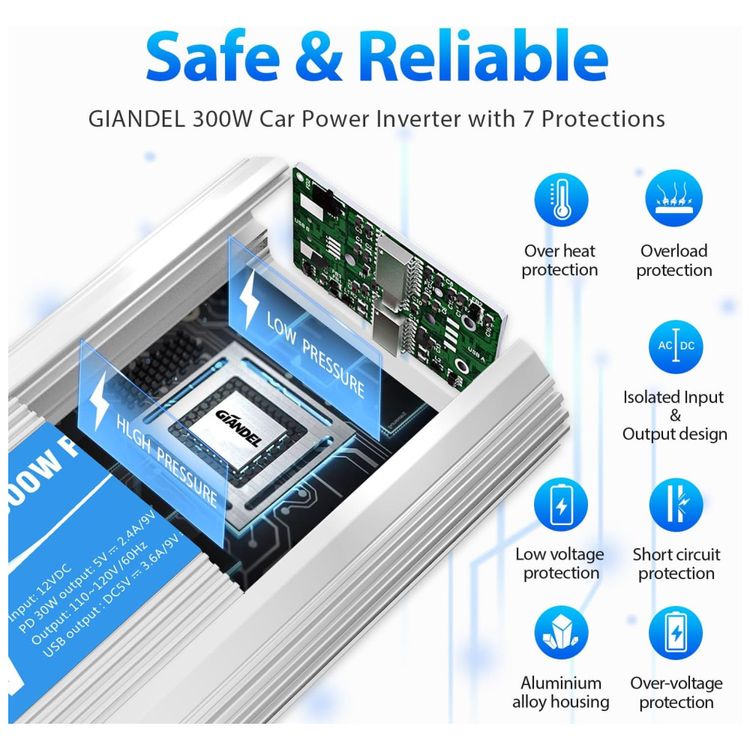 NDDI-Inversor-de-Potencia-300W-12V-Para-AC-2-Tomadas-2-USB-foto-2