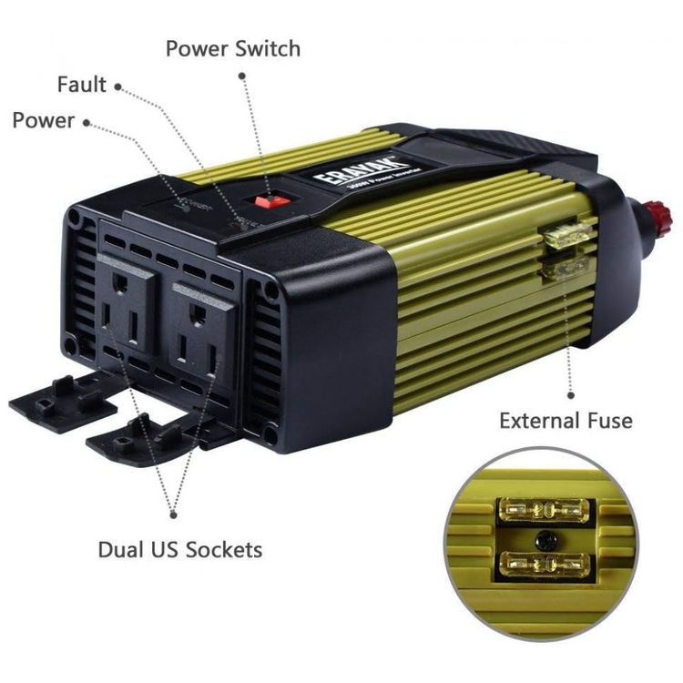Inversor-de-Potencia-300W-12V-Para-AC-Liga-de-Aluminio-Porta-foto-1