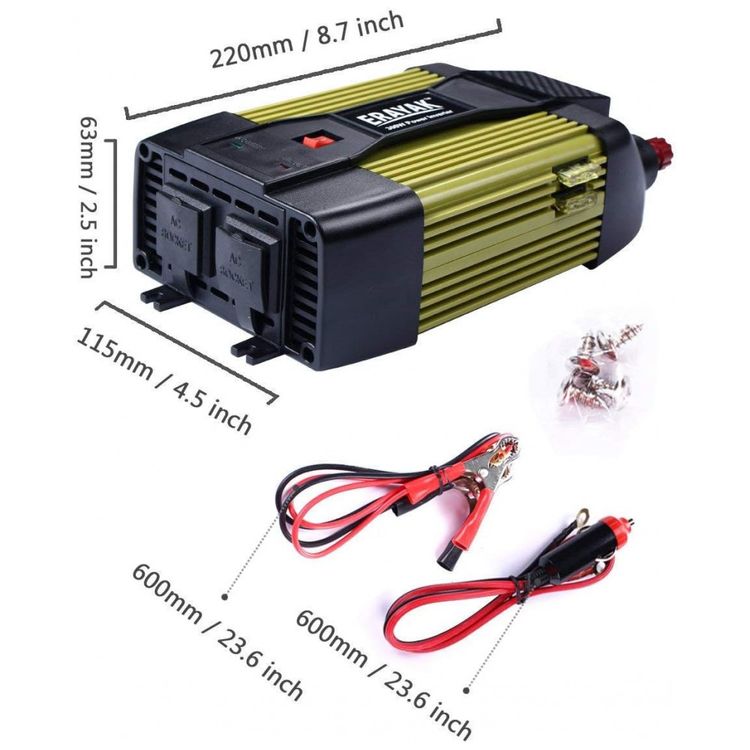 Inversor-de-Potencia-300W-12V-Para-AC-Liga-de-Aluminio-Porta-foto-5