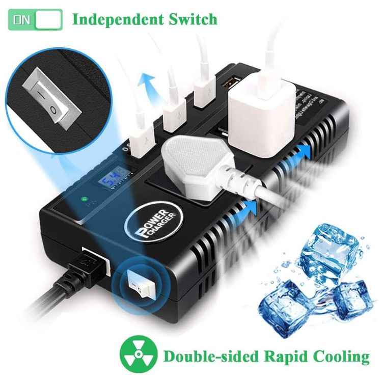 Inversor-de-Potencia-120W-DC-12V-24V-para-AC-3-Tomadas-AC-4-foto-4