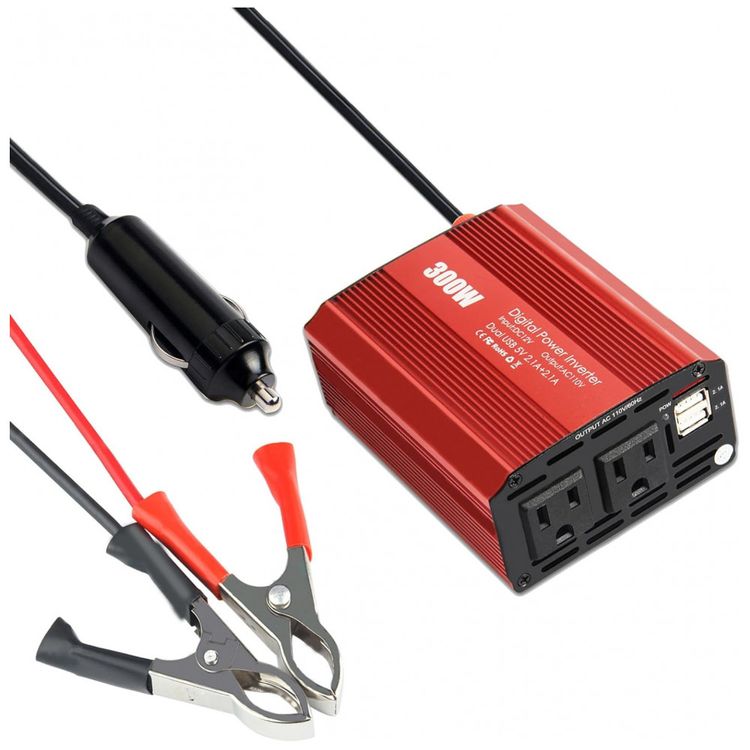 Inversor-de-Potencia-300W-DC-12V-para-AC-Porta-USB-4.8A-foto-0