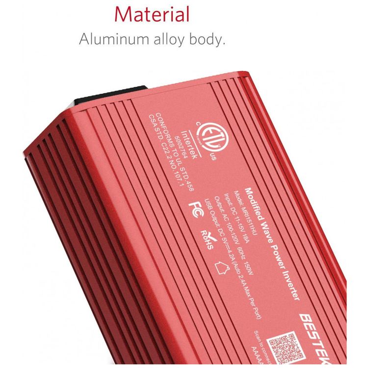 Inversor-de-Potencia-150W-12V-Para-AC-Aluminio-2-Portas-de-foto-4