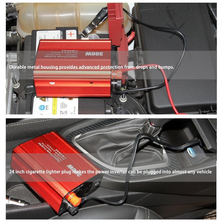 Inversor-de-Potencia-300W-DC-12V-para-AC-Porta-USB-4.8A-foto-2