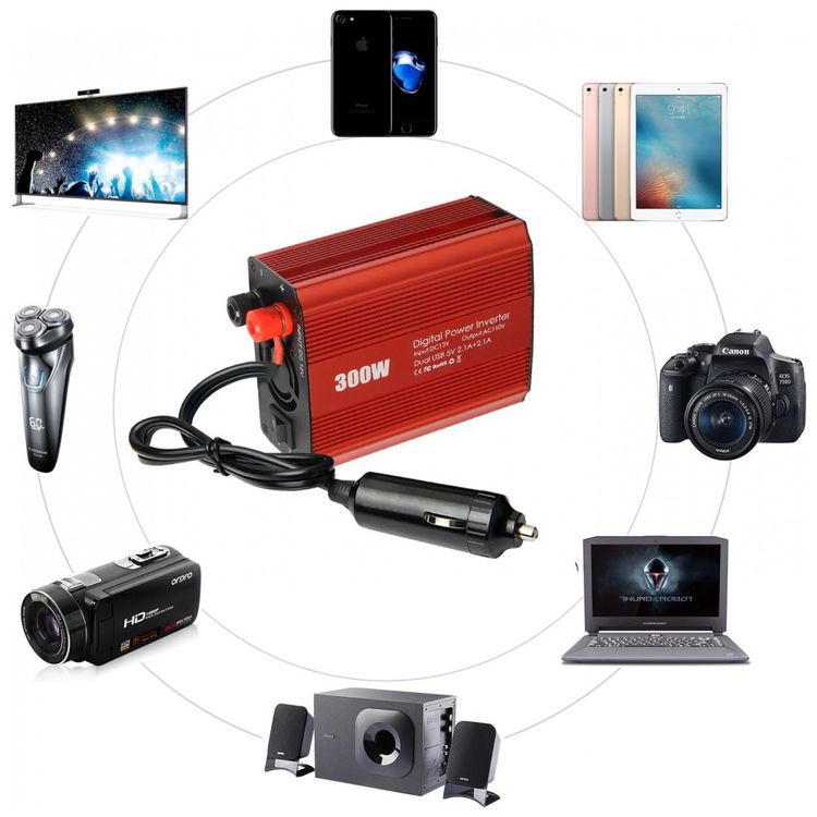 Inversor-de-Potencia-300W-DC-12V-para-AC-Porta-USB-4.8A-foto-4