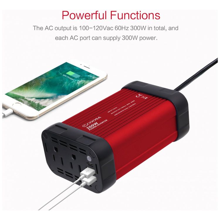 Inversor-de-Potencia-300W-DC-12V-para-AC-USB-4.8A-Ultra-foto-1