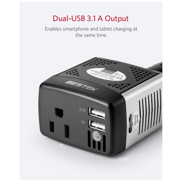 Inversor-de-Potencia-150W-12V-para-2-Portas-USB-3.1A-Alta-foto-1