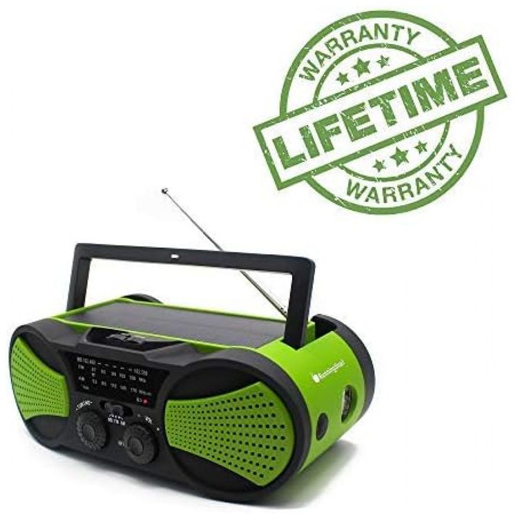 Radio-AM-FM-NOAA-Recarregavel-Manivela-Solar-Lanterna-LED-foto-0