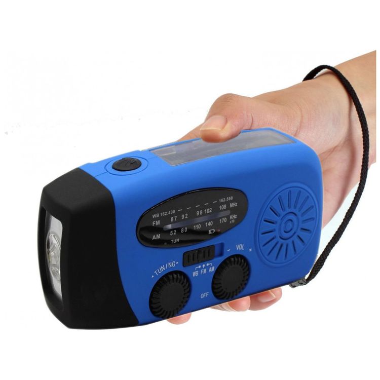 Radio-AM-FM-NOAA-Bateria-Recarregavel-Manivela-e-Solar-foto-0