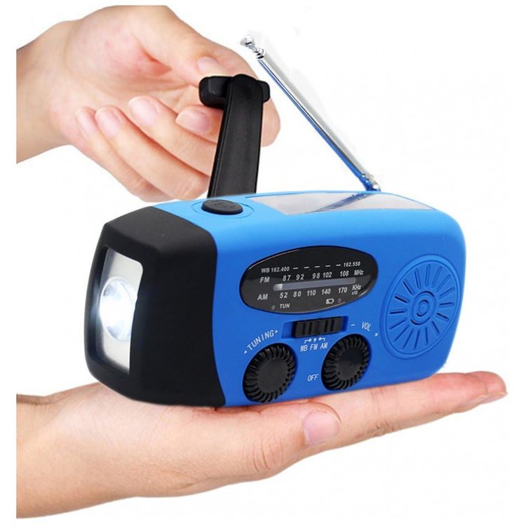 Radio-AM-FM-NOAA-Bateria-Recarregavel-Manivela-e-Solar-foto-3