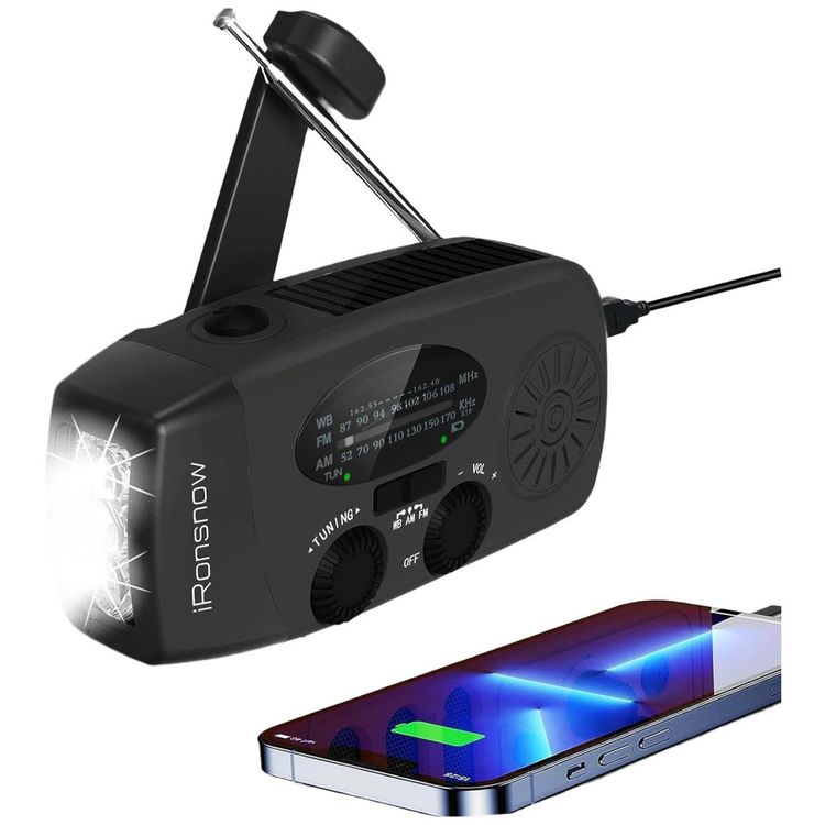 Radio-AM-FM-WB-NOAA-Recarregavel-via-Manivela-Solar-foto-0