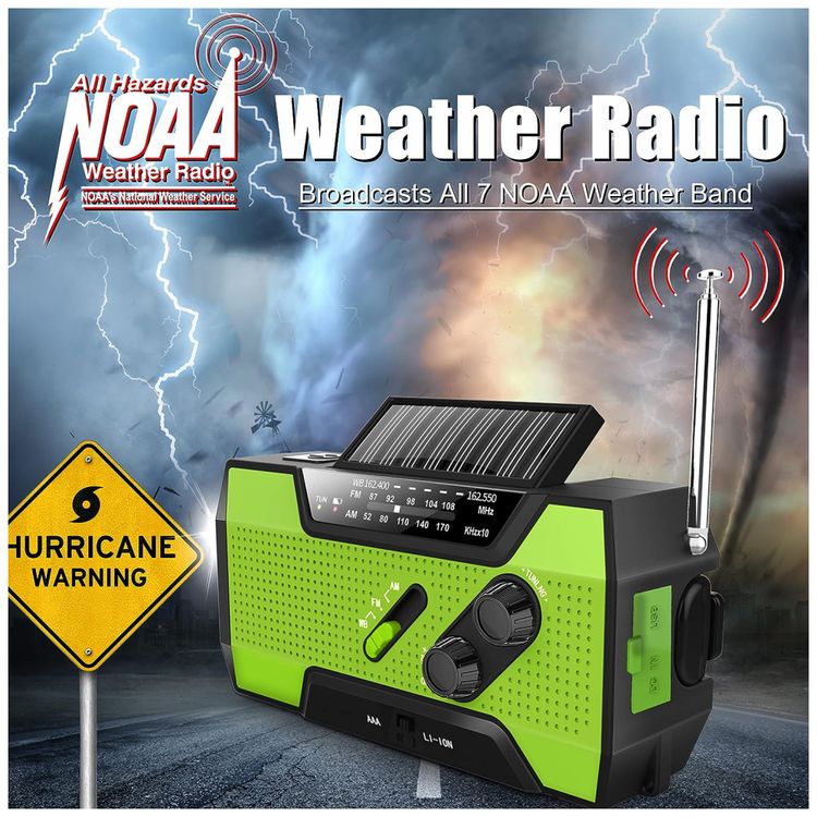 Radio-AM-FM-NOAA-Manivela-Solar-Recarregavel-Lanterna-foto-1