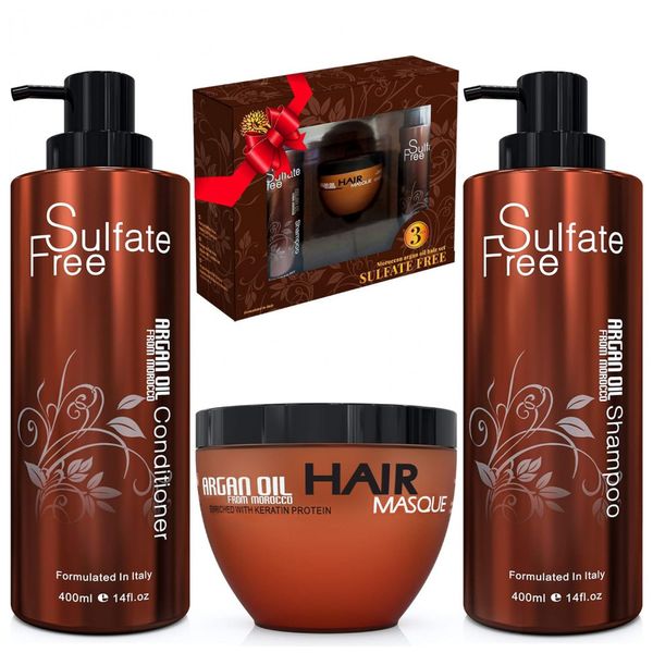 Shampoo-e-Condicionador-de-Oleo-de-Argan-Marroquino-100-Puro-foto-0