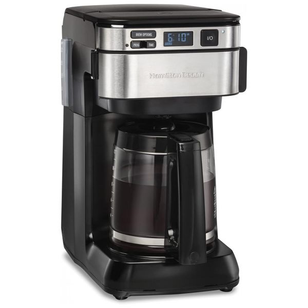 Cafeteira Elétrica Programável Elétrica Programável Serve Até 12 xícaras, HAMILTON BEACH 46310, Preto