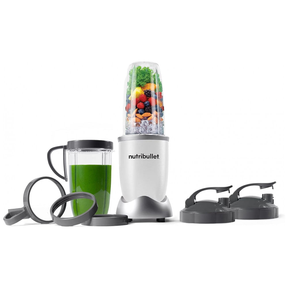 Liquidificador para Vitaminas com 13 Acessórios, 110V 900W,  NUTRIBULLET NB9 1301W, Branco