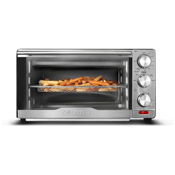 AirFryer, Forno Elétrico GTF7350, Multifunções 6 em 1, Aço Inoxidável, 110v, GOURMIA, Prateado