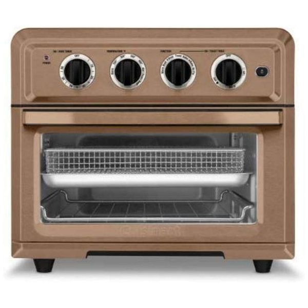 AirFryer, Torradeira por Convecção TOA 60, Aço Inoxidável, Cobre, escuro, escuro, 110v, CUISINART, Dourado escuro