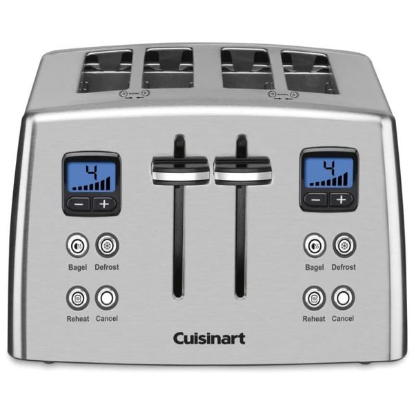 Torradeira Elétrica, 4 Fatias, Aço Inoxidável, 110v, CUISINART CPT 435, Prateado