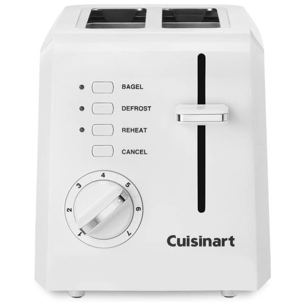 Torradeira Elétrica, Compacta 2 Fatias, Branca, 110v, CUISINART CPT 122, Branco
