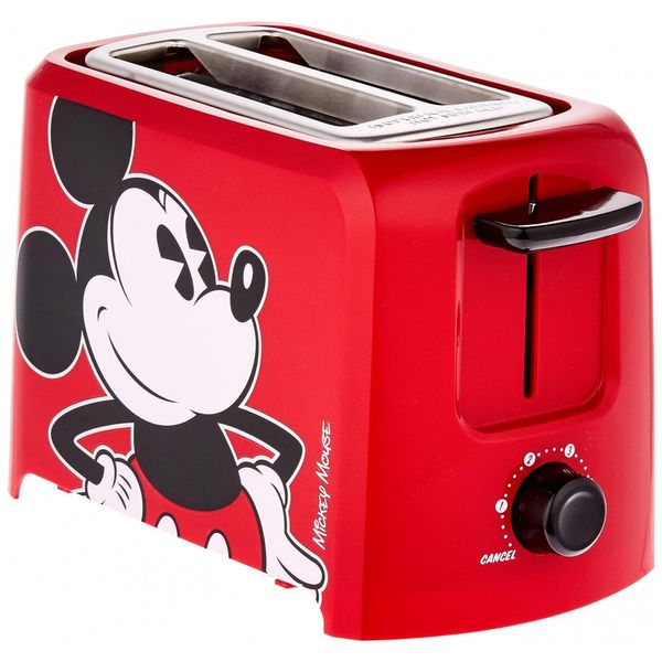 Torradeira Elétrica Mickey Mouse, 2 Fatias, 110v, DISNEY DCM 21, Vermelho