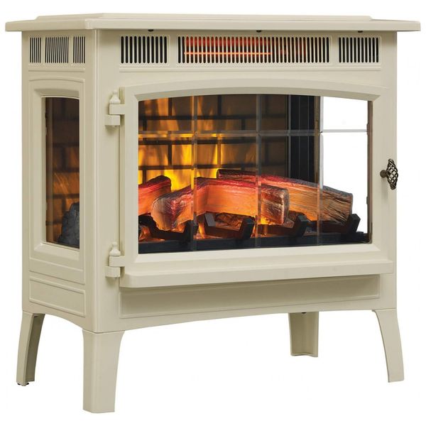 Lareira Elétrica Portátil, Área 92m2, DURAFLAME DFI 5010, Creme