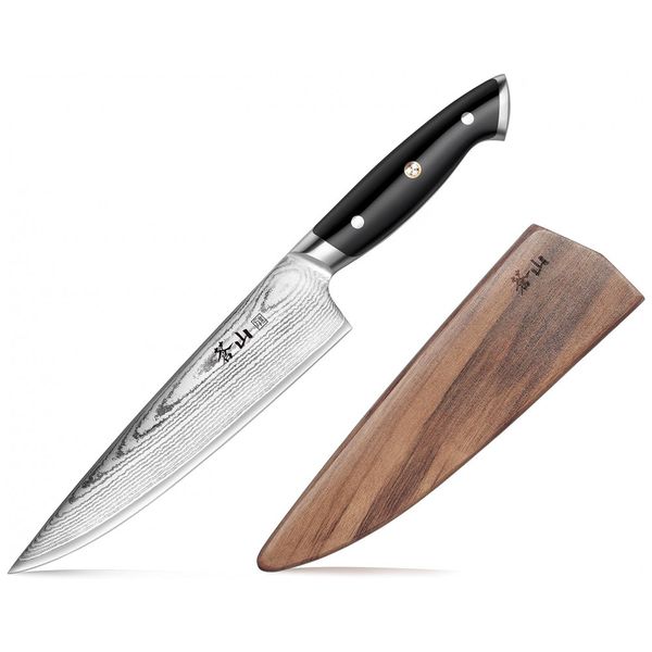 Faca de Cozinha Cangshan Z Series 62731, Aço Inoxidável, 20cm , Preto