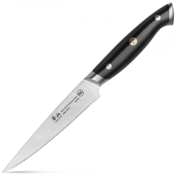 Faca de Cozinha Z Series, Aço Inoxidável, 5 Polegadas, CANGSHAN 62526, Preto