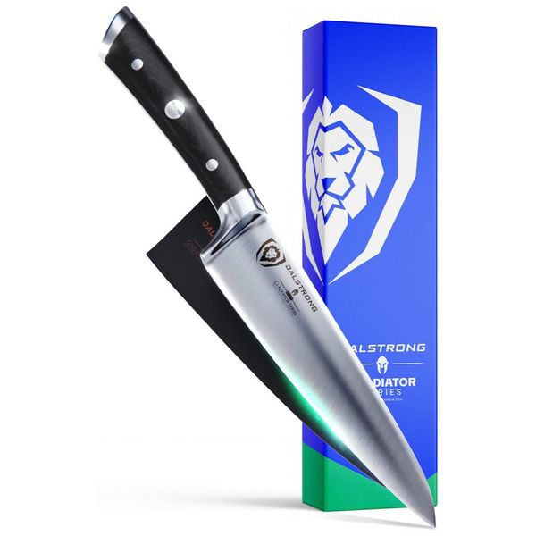 Faca Série Gladiador, DALSTRONG GS 7inch Chef, Preto