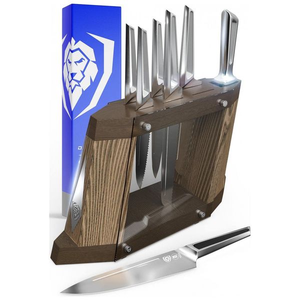Conjunto de Facas Série Crusader, 8 Peças, Aço Inoxidável, DALSTRONG, Prateado