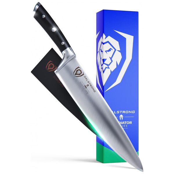 Faca Série Gladiador Aço Inoxidável, DALSTRONG GS 10inch chef, Preto
