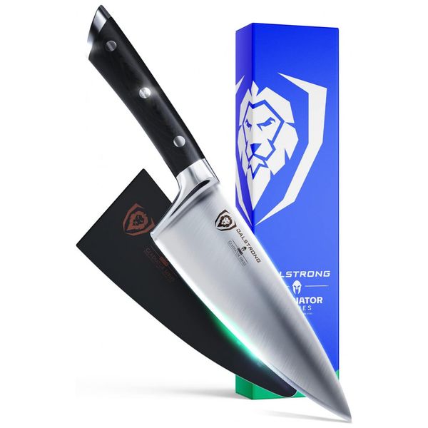 Faca para Série Gladiador Aço Inoxidável, DALSTRONG GS 6inch Chef, Preto