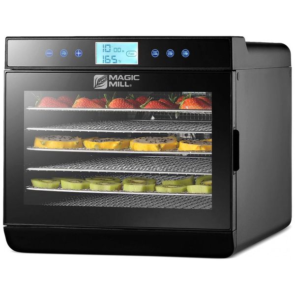 Desidratador de Alimentos, Digital, 7 Bandejas, 110v, MAGIC MILL MFD 7100, Preto