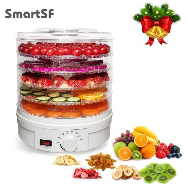 Desidratador de Alimentos, 5 Bandejas, e Transparente, 110v, SMARTSF, Branco
