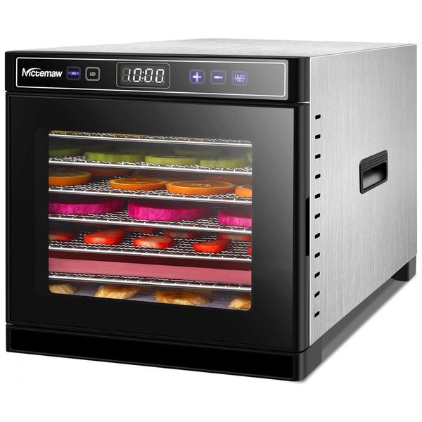 Desidratador de Alimentos, 7 Bandejas, 110v, HAUTURE, Prateado